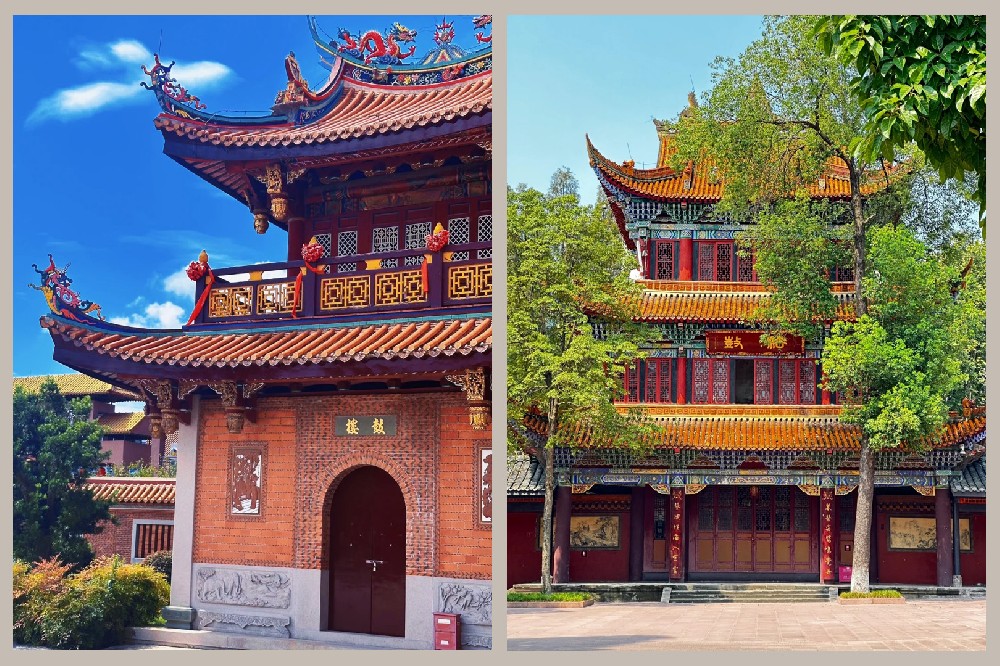 仿古門(mén)窗 寺廟 禪院